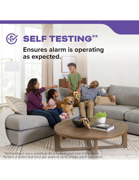 Detector de Humo y Monóxido Kidde 30CUDR, Paquete de 4, Batería AA