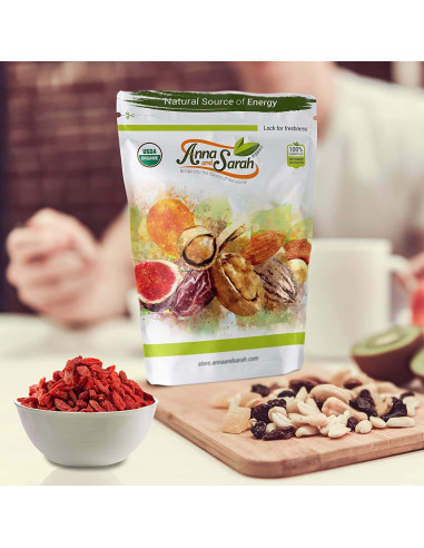 Goji Berries Secas Orgánicas Anna y Sarah 226.8g - Superalimento