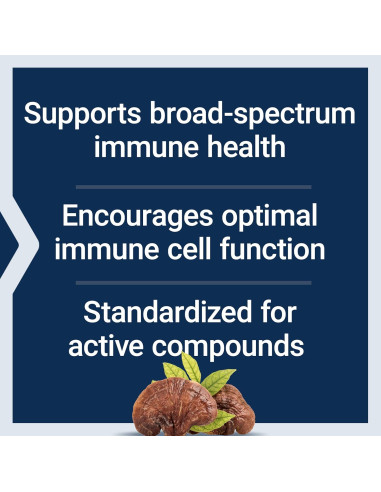 Suplemento Herbal de Hongo Reishi Life Extension - 60 Cápsulas