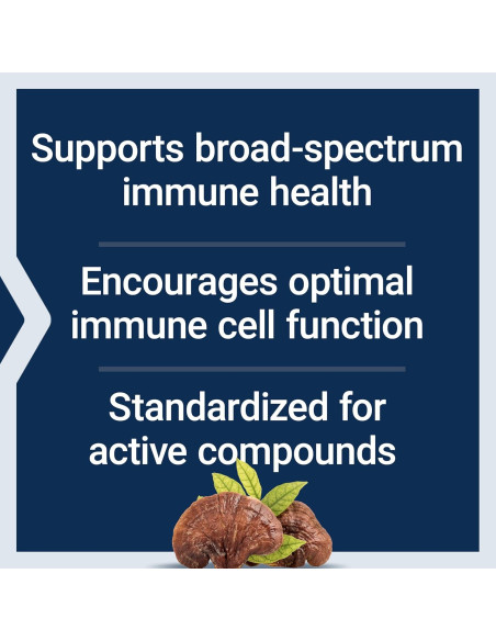 Suplemento Herbal de Hongo Reishi Life Extension - 60 Cápsulas