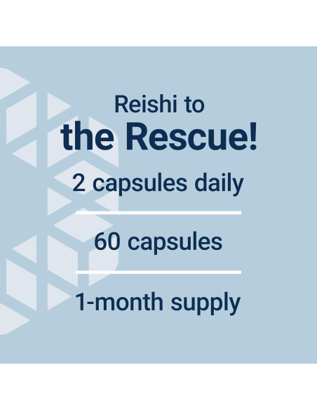Suplemento Herbal de Hongo Reishi Life Extension - 60 Cápsulas