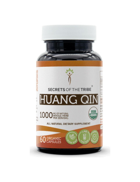 Cápsulas Huang Qin Orgánico 60 Unidades 1000 mg - Secretos de la Tribu Cápsulas Huang Qin Orgánico 60 Unidades 1000 mg - Secretos de la Tribu