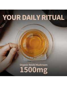 Té de Hongo Reishi Orgánico GANOHERB 25 Bolsitas 100% Natural 2