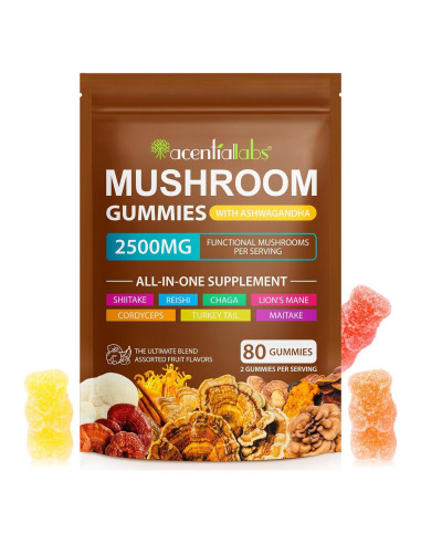 Gominolas de Hongo Melena de León Orgánico Newseel - 80 Unidades