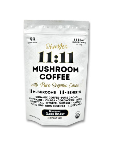 Café de Champiñones Orgánico OhmYes 1111 con Cacao 198g