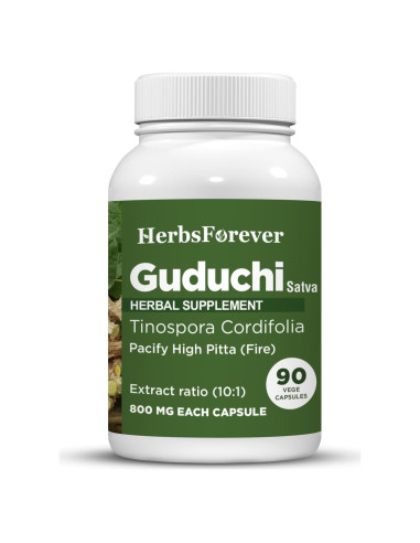 Cápsulas de Guduchi Sat HerbsForever 90 Unidades 800 Mg