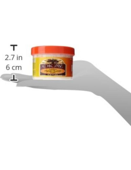 Manteca de Mango OKAY 100% Pura 226.8 g - Hidrata Cabello y Piel Manteca de Mango OKAY 100% Pura 226.8 g - Hidrata Cabello y Piel