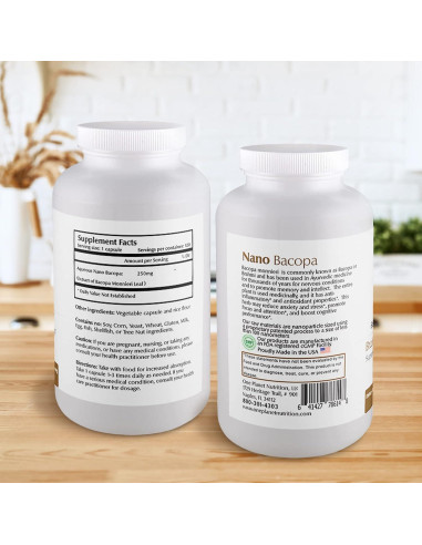 Nano Bacopa 250 mg Cápsulas Veganas One Planet Nutrition