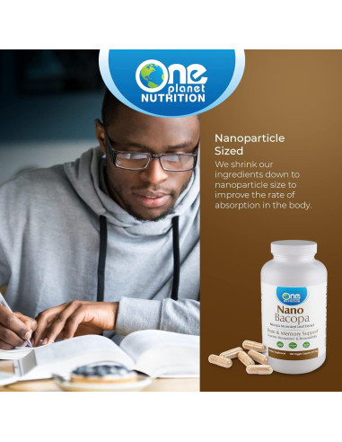 Nano Bacopa 250 mg Cápsulas Veganas One Planet Nutrition
