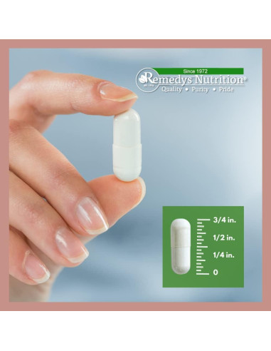 Cápsulas Veganas de Peonía Blanca Remedy's Nutrition 1000 mg