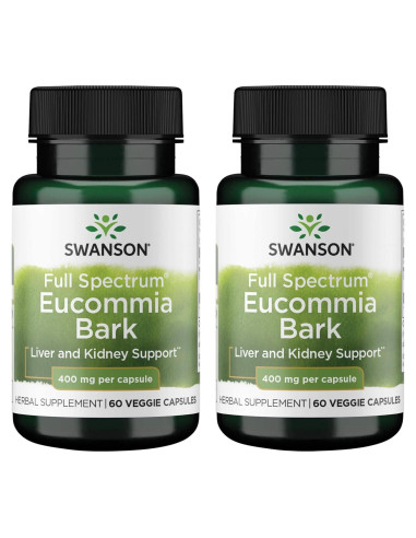 Corteza de Eucommia Swanson 400 mg 60 Cápsulas Veganas