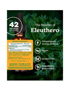 Extracto Líquido de Raíz de Eleuthero Herb Pharm 30 ml 2