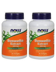 Extracto de Boswellia Now Foods 500 mg 90 Softgels x 2