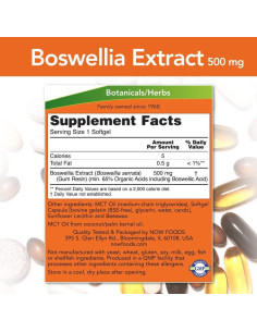 Extracto de Boswellia Now Foods 500 mg 90 Softgels x 2 2
