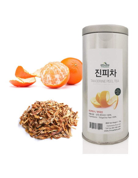 Cáscara de Mandarina Seca 57g - Hierba Medicinal Coreana Cáscara de Mandarina Seca 57g - Hierba Medicinal Coreana