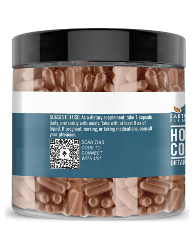 Cápsulas de Houttuynia Cordata Elementos de la Tierra 200 Unidades