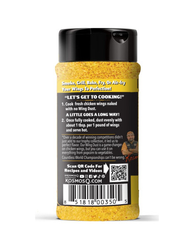 Sazonador Kosmos Q Pimienta de Limón 142g - Polvo Cítrico Picante