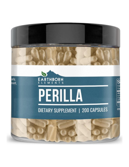 Cápsulas de Perilla Elementos de la Tierra 200 Unidades Puro