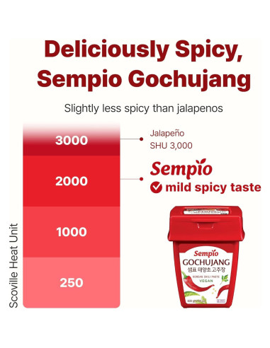 Sempio Gochujang Vegano 500g - Pasta de Pimiento Rojo Coreano