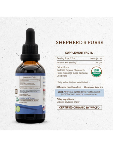 Extracto de Moneda de Pastor Orgánico USDA 59 ml - Secretos de la Tribu