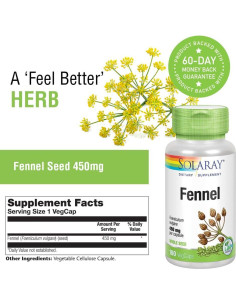 Semillas de Hinojo Solaray 450mg | Apoyo Digestivo y Respiratorio 2