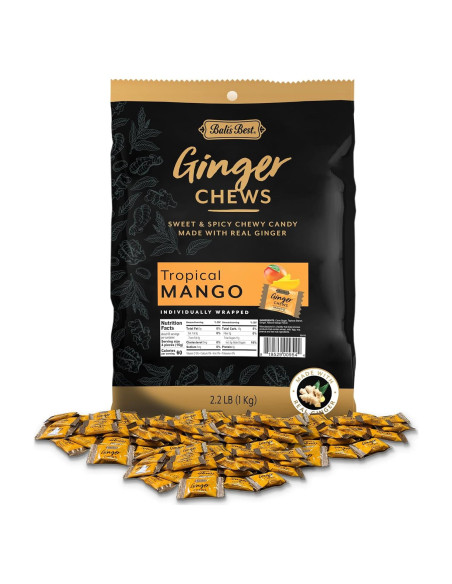 Caramelos de Jengibre Mango Tropical Mejores Jengibre 1 Kg
