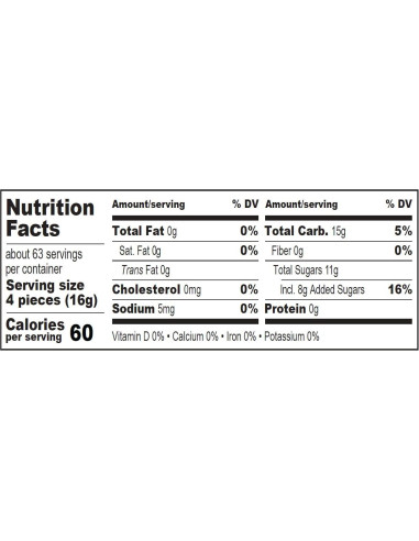 Caramelos de Jengibre Mango Tropical Mejores Jengibre 1 Kg