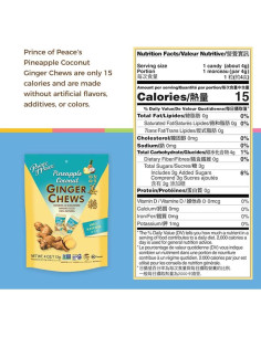 Caramelos de Jengibre Príncipe de la Paz Piña y Coco 113 g 2