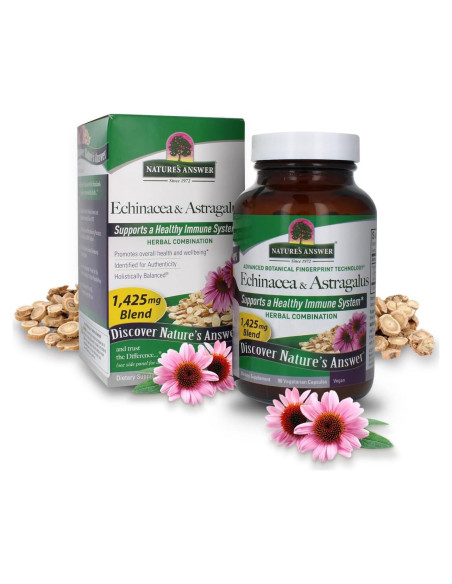 Cápsulas de Echinacea y Astrágalo Respuesta de la Naturaleza 90Ct
