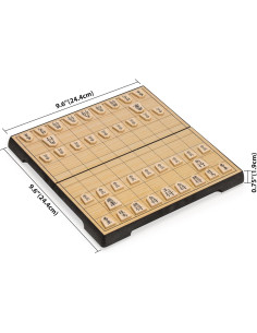Juego de Ajedrez Japonés Shogi Magnético Yellow Mountain 24.4 cm 2