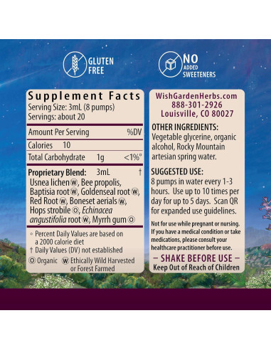 Kick-Ass Biotic WishGarden 60ml - Suplemento Inmunológico Herbal