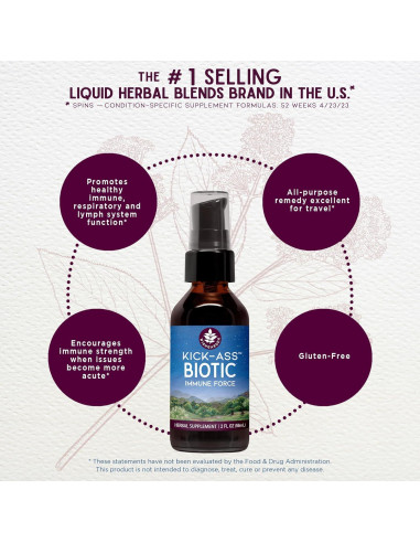 Kick-Ass Biotic WishGarden 60ml - Suplemento Inmunológico Herbal
