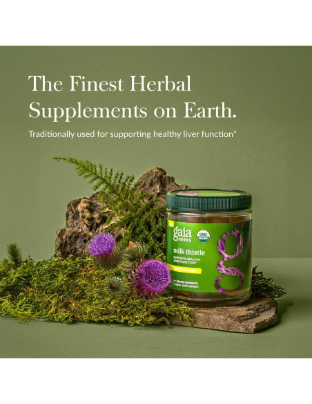 Gomas de Cardo Mariano Gaia Herbs - 60 Gomas Veganas - Antioxidantes