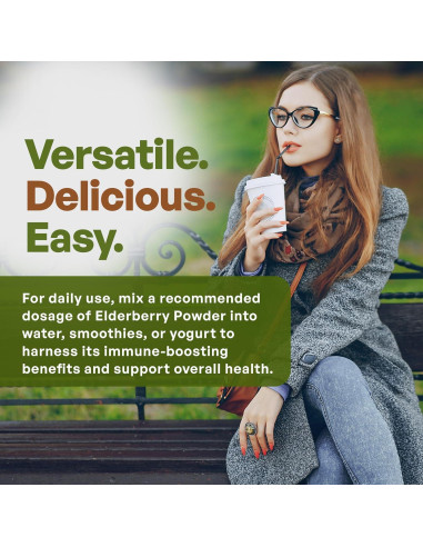 Polvo de Saúco Negro Go Nutra 0.45 kg 10:1 Extracto Inmunológico