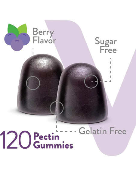 Gomas de Saúco Viteey 120 Unidades - Zinc y Vitamina C Veganas