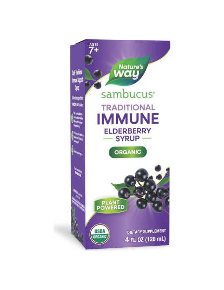 Jarabe de Saúco Orgánico Nature's Way 118 ml - Soporte Inmunológico