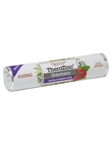 Caramelos TheraZinc Elderberry Quantum Health 14 Unidades Zinc