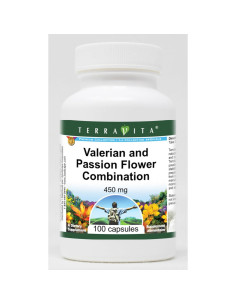 Cápsulas de Valeriana y Flor de Pasión TerraVita 450 mg - 100 Unidades 2