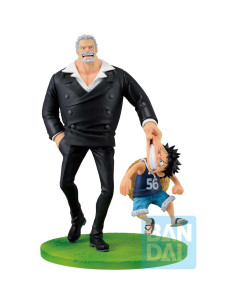 Estatua Coleccionable Monkey D. Luffy & Garp 17 cm Bandai 2