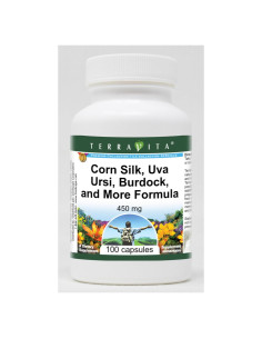 Seda de Maíz y Uva Ursi TerraVita - 450 mg - 300 Cápsulas