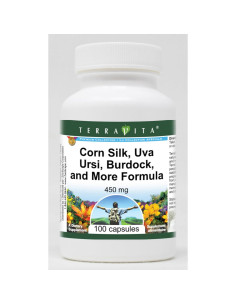 Seda de Maíz y Uva Ursi TerraVita - 450 mg - 300 Cápsulas 2