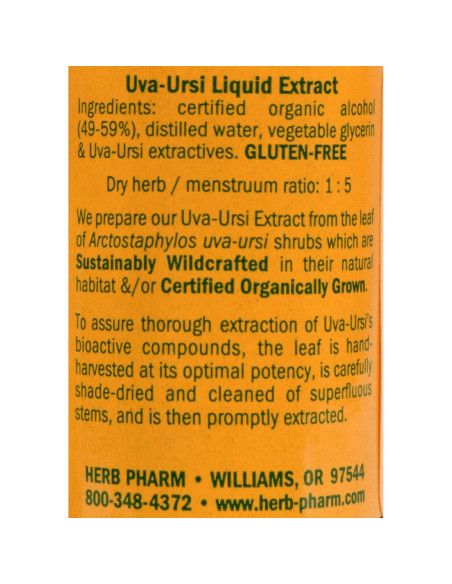Extracto de Hoja de Uva Ursi Herb Pharm 29.57 ml Extracto de Hoja de Uva Ursi Herb Pharm 29.57 ml
