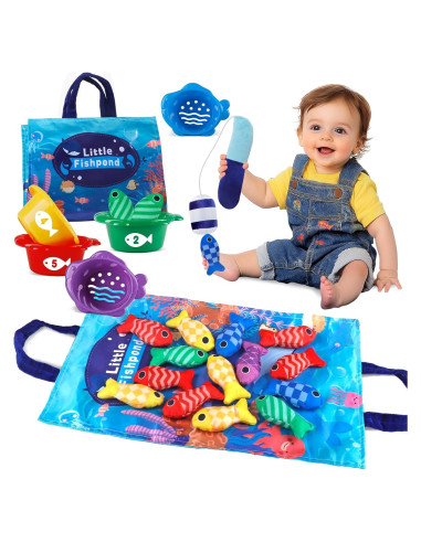 Juguete de Pesca Montessori Rincalivestra 22 Piezas 0-3 Años