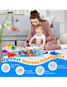 Juguete de Pesca Montessori Rincalivestra 22 Piezas 0-3 Años 2