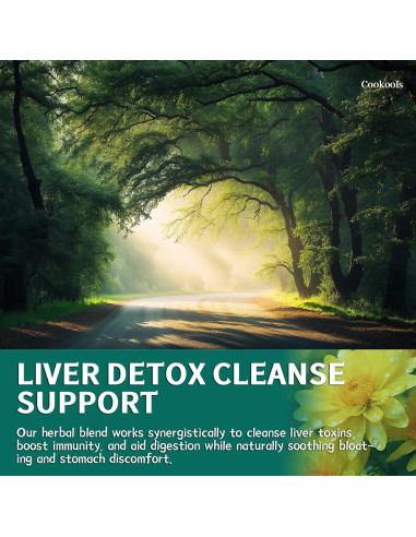 Té Detox Natural Cookools 20 Unidades Diente de León y Goji