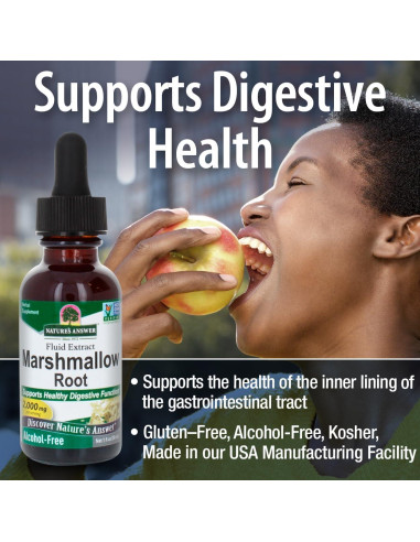 Extracto de raíz de malvavisco Nature's Answer 30 ml sin alcohol