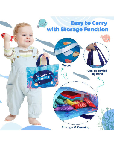 Juguete de Pesca Montessori Rincalivestra 22 Piezas 0-3 Años