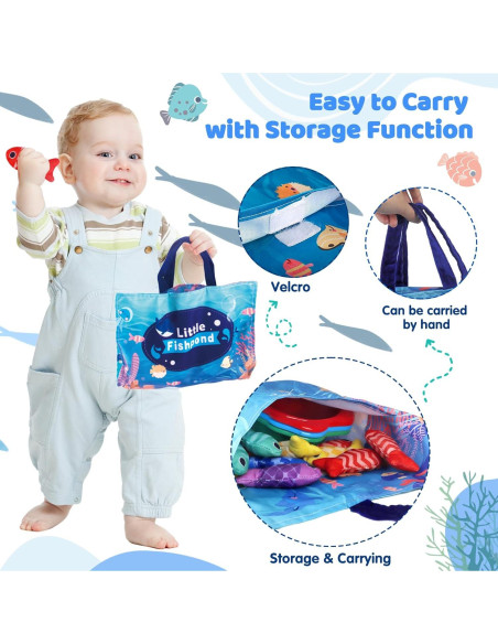 Juguete de Pesca Montessori Rincalivestra 22 Piezas 0-3 Años