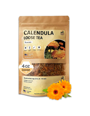 Té de Caléndula Seco 113.4 g - TeaDreamTea - Sabor Natural