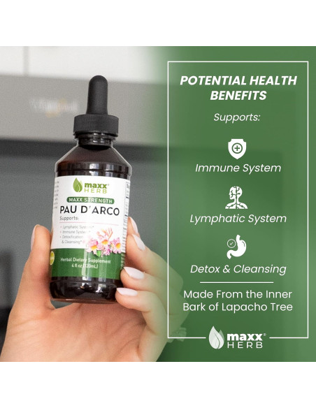 Tinctura Pau D'Arco Maxx Herb 118 ml - Extracto Potente Inmunológico